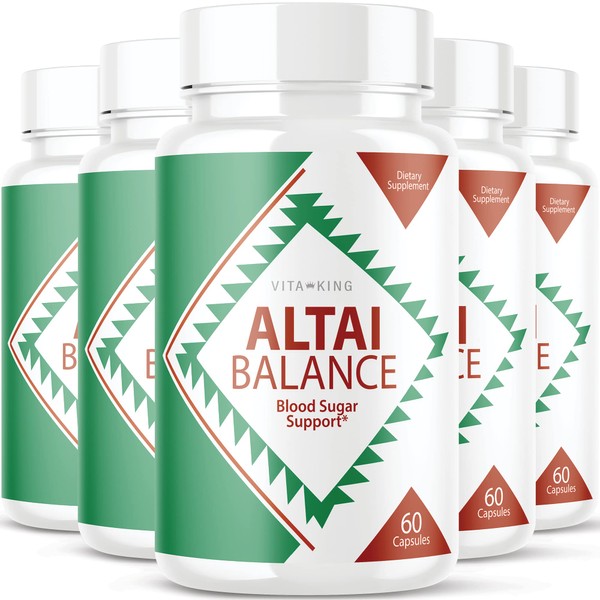 Vitaking (5 Pack) Altai Balance Support Formula Pills Altai Balance Official Supplement (300 Capsules)