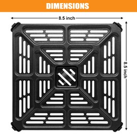 GWYXC Air Fryer Oven Tray Replacement for Cuisinart AIR-200 6QT Air Fryer oven, Stainless Steel Pan Air Fryer Tray Replacement Air Fryer oven Accessories