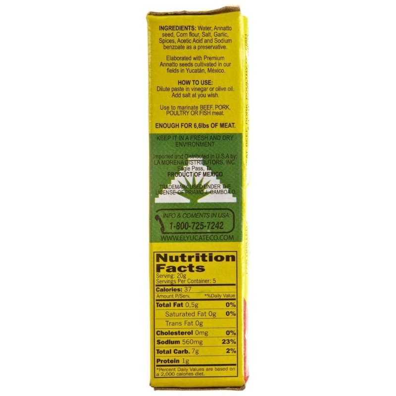 El Yucateco Paste Achiote, 3.5 oz