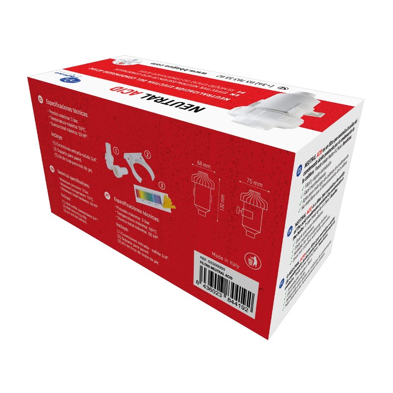 Neutral Acid Filter Neutralises the acid condensate generated by the