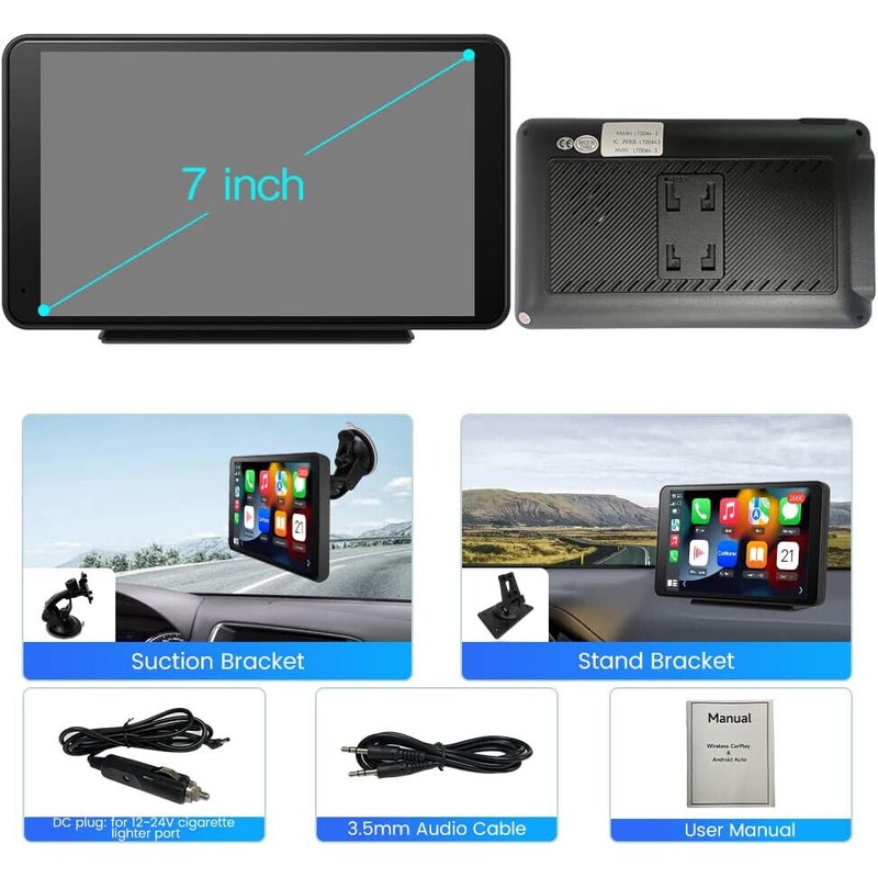 Mobile Media Solutions 7” Car Multimedia Player - Radio/ USB