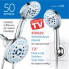 AquaCare AS-SEEN-ON-TV Antimicrobial 50-mode 3-way Shower Combo with Built-in Power