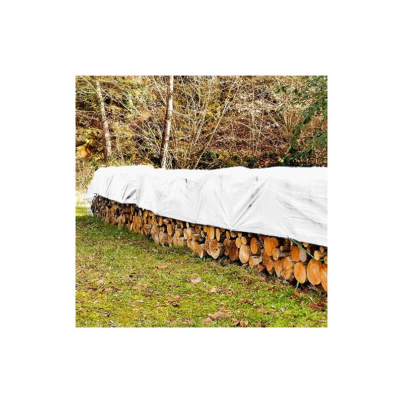 20'X24' 12 mil White Tarp Extra Heavy Duty 3 Ply