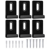 6Pcs Metal Mirror Clips for Wall Mounting, Mirror Holder Clips