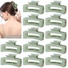HQ-SITE 12 Pcs Sage Green Hair Claw Clips for Women,