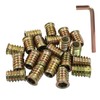 Moicstiy 30 Pcs 5/16"-18 x 20mm Threaded Inserts for Wood,