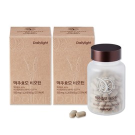 Daily Light Brewer's Yeast Biotin 120 tablets (2 units), total 4-month supply / 데일리라이트 맥주효모 비오틴 120정 2개 총4개월분