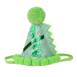 Semato Dinosaur Birthday Decorations 1/2 Birthday Dinosaur Hat for 1/2 Birthday Girl and Boy Outfit 1/2 Birthday Crown for Dinosaur Birthday Decor