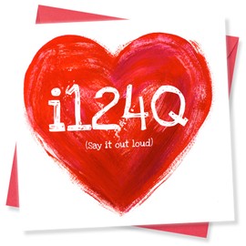 Punkcards - Valentines Card For Him, Valentines Card For Her, Husband Valentines Day Card, i124Q (Say it out loud)