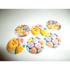Unbranded Pre Cut One Inch Bottle Cap Images! valentine candy candies FREE SHIP - photo, 25 images