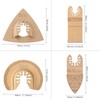 Vearter 4PCS Carbide Oscillating Tool Blade, Multitool Saw Blade Quick