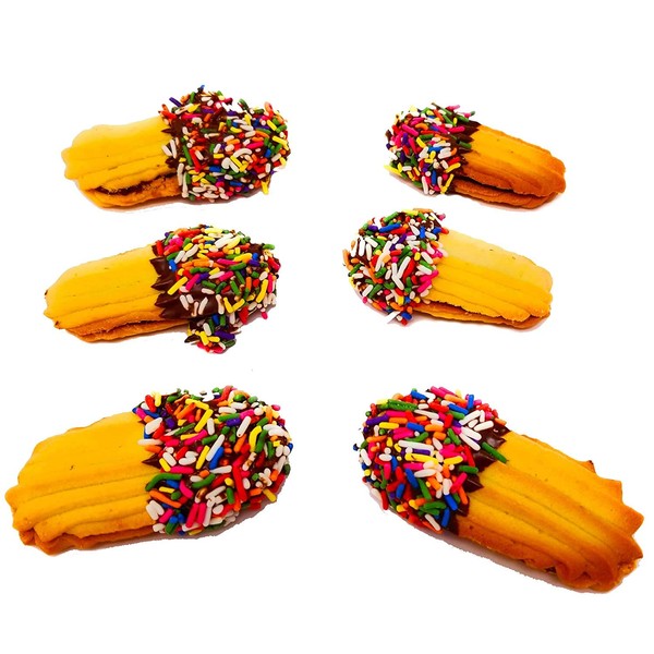 Italian Cookies - Chocolate Dipped Raspberry Sandwich Cookies 1 Pound