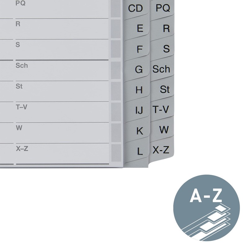 LEITZ REGISTER A-Z PLASTIC A5 CROSS