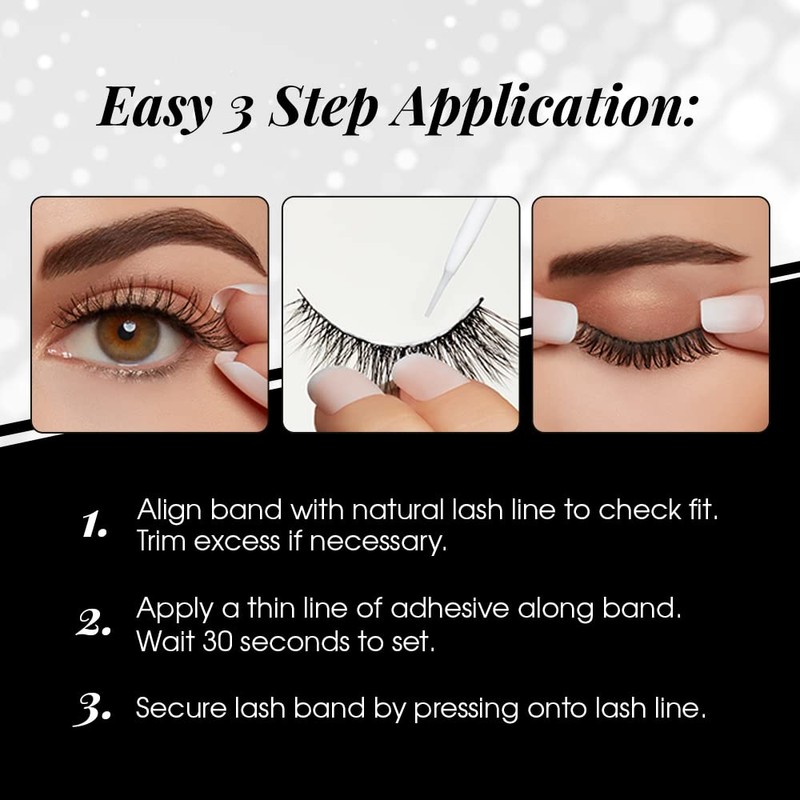 Ardell 3D Faux Mink Lashes 865 - Lightweight, Reusable, Wispy