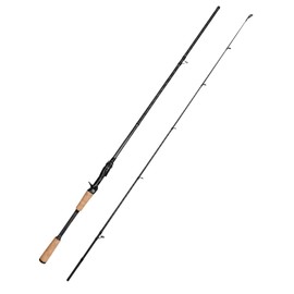 Jenseits 7'0" Casting Rod – 2-Piece Carbon Fiber Fishing Rod, Medium Heavy Power, Extra Fast Action, 3A Cork Handle, Stainless Steel + Ceramic Guides – Bass & Lure Fishing Pole