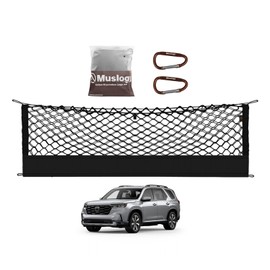 Muslogy Truck Bed Cargo Net Trunk Netting Compatible with Honda Pilot 2023-2026 | 2026+ Passport Accessories, Pickup Cargo Organizer SUV Sedan Storage Net w/Heavy Duty Carabiners