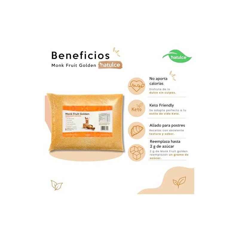 NATULCE | Monk Fruit Natulce 2kg | Endulzante Natural Keto