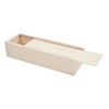 VBS Pencil Box with Sliding Lid Raw Wood