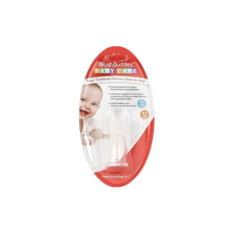 Brush Buddies Baby Finger Toothbrush,1 Count(Pack of 1)
