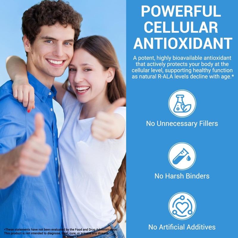 R-Alpha Lipoic Acid Softgels, 600 mg R-ALA per Serving with
