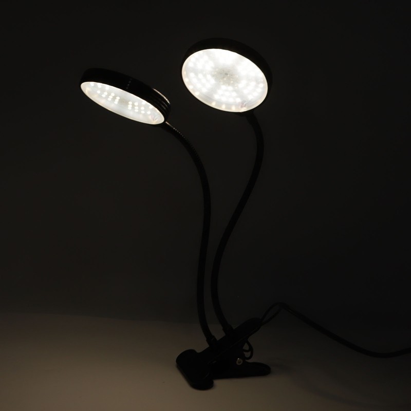 Plant Grow Light Timing 5 Dimmable Levels Waterproof Dual Head