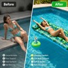 Inflatable Pool Float Lounger for Adults – Tropical Leaf PVC