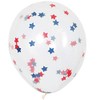 Unique Party 57083 - 16" Star Confetti Balloons, Pack of