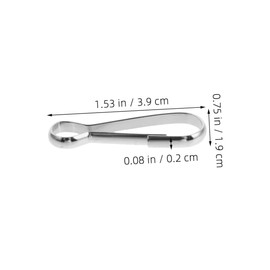 IWOWHERO 15pcs Stainless Steel Flag Pole Attachment Hooks Snap Clips for Grommeted Flags Durable Lightweight for Camping Fishing Hiking and Tour Guides