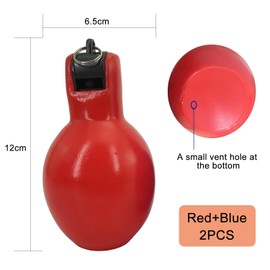 AQSQWQ 2x Hand Squeeze Whistles,Manual Whistle for Training,Includes 2x Lanyards,Basketball Football Training Accessories