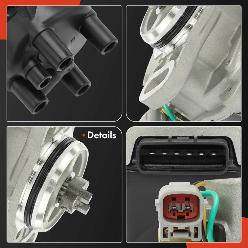 A-Premium Ignition Distributor with Cap and Rotor Compatible with Nissan
