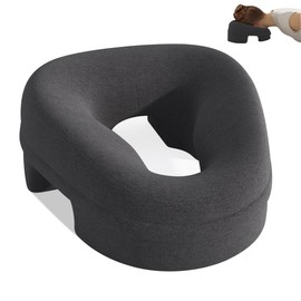 KBIBCK Massage Facial Cradle Pillow, Hole Cushion, Massage Headrest, Massage Face Cushion, U-shaped Hole Cushion, Massage Headrest (Grey)