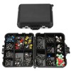 160pcs Fishing Accessories Kit Jig Hooks Swivel Bead with Tackle