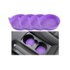 Mandark 4PCS Car Cup Holder Coaster, Silicone Anti-Slip Vehicle Insert