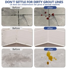 Meuvcol Grout Sealer,17.6 OZ Waterproof Grout Sealer for Shower, Floor, Kitchen - 100% Safe Tile Sealer Spray - Long Lasting Clear Grout Sealant for Stone, Bathroom, Marble - Indoor & Outdoor