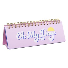 Yes Studio | Weekly Desk Planner | Cover Reads 'Oh My Days' | Spiral Bound with 56 Undated Pages