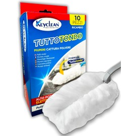 IPEA 10 x Microfibre Dust Magnet – 10 Replacement Parts for Removing Dirt and Dust in the Home, Duster Refill Pack – Duster Refill – All-Round 360°