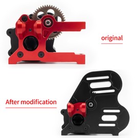 RC Dual Motor Mount Bracket for 1/7 Arrma Kraton 8S, Arrma Outcast 8S Upgrade Parts (Silver)