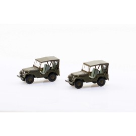 Arwci ACE 85005105 1/87 Set of 2 Willy's Army Jeep M38A1 Die- Cast Collectors Models