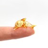 Sansukjai Dolphin Tiny Micro Figurines Hand Blown Glass Art Sea