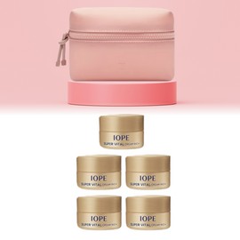 IOPE Hera Dare to Bear Pouch + IOPE Super Vital Cream 35ml (5 7ml) Set / 헤라 데어투베어 파우치+아이오페 슈퍼바이탈 크림 35ml (7ml 5개) 세트