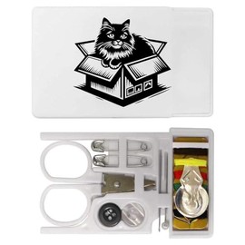'Playful Cat in A Box' Mini Travel Sewing Kit (SE00033882)