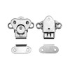 QWORK 8 Pack 2" x 1-1/2" Stainless Steel Twist Latch