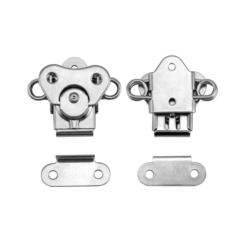 QWORK 8 Pack 2" x 1-1/2" Stainless Steel Twist Latch
