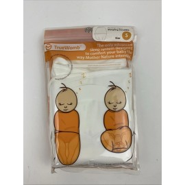 True Womb Baby Sleeping Swaddle White  Size Small New