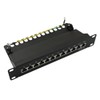 BIGtec 12 Port CAT6 Patch Panel Distribution Panel 10 Gigabit