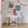 BOLUO White Kids Desk and Chair Set for 5-8 Year