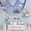ZUEXT Dark Blue Decorative Fishing Net 80x40 Inch, 2PCS Picture