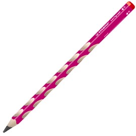 Handwriting Pencil - STABILO EASYgraph - Right Handed - Pink - Box of 12 - 2B