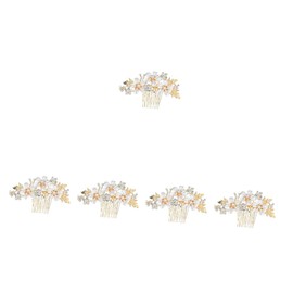 Beavorty 5pcs Rhinestone Wedding Hair Side Comb Elegant Bridal Hair Accessory for Engagements Proms and Special Occasions Adds to Your Look