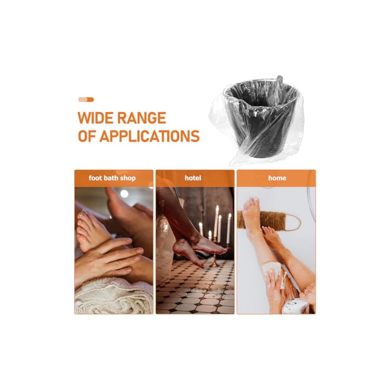 80pcs Disposable Pedicure Bags Waterproof Spa Pedicure Bags for Salon